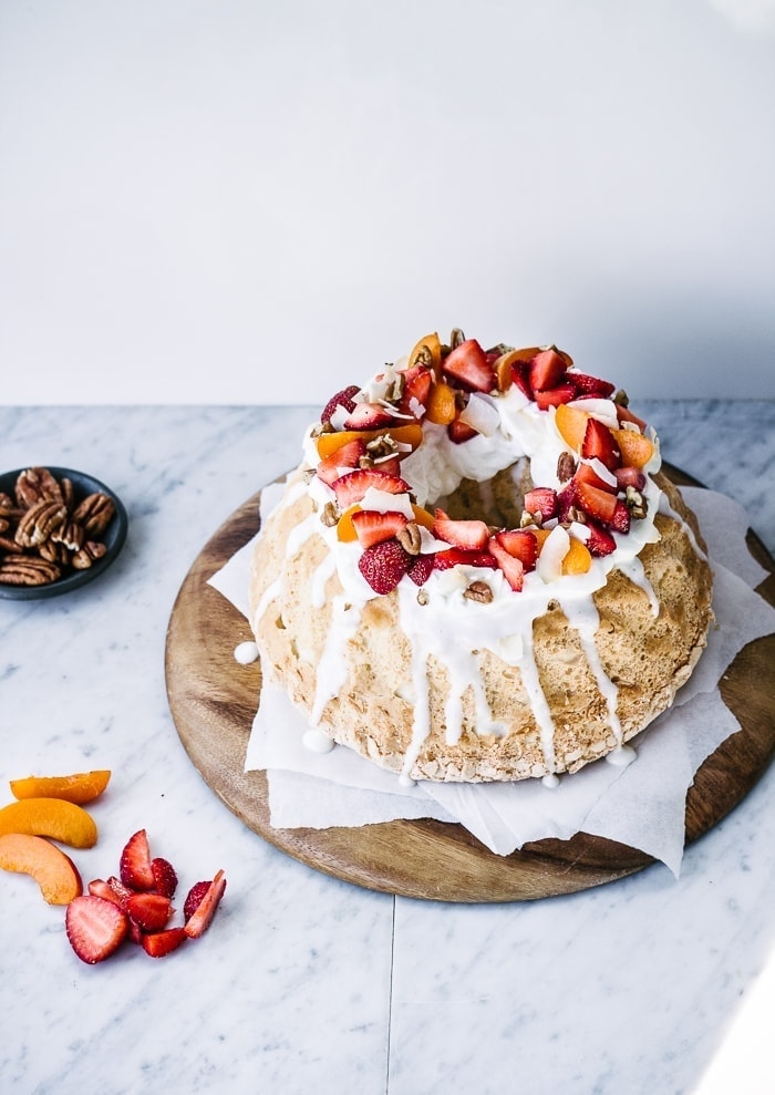 Easy Angel Food Cake in a Bundt Pan