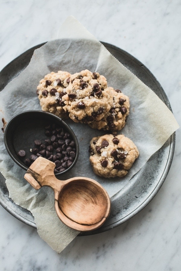 One Tablespoon And Small Batch Chocolate Chip Cookies Vegan Izy Hossack Top With Cinnamon