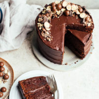 Double Chocolate Malt Cake