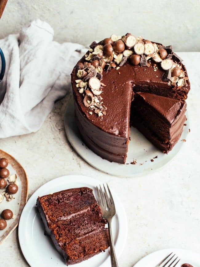 Chocolate Malt Cake - Sarah 'n Spice