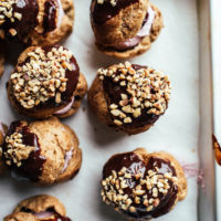 Chocolate & Blackberry Choux Buns