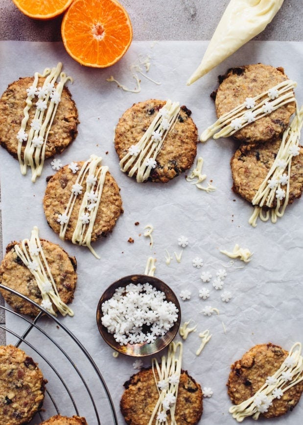 Cranberry, Oat and White Chocolate Biscuits