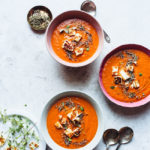 Food blogger Izy Hossack makes Tomato Soup with Halloumi Croutons