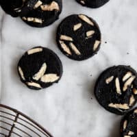 Black-and-White Chocolate Chunk Shortbread Cookies