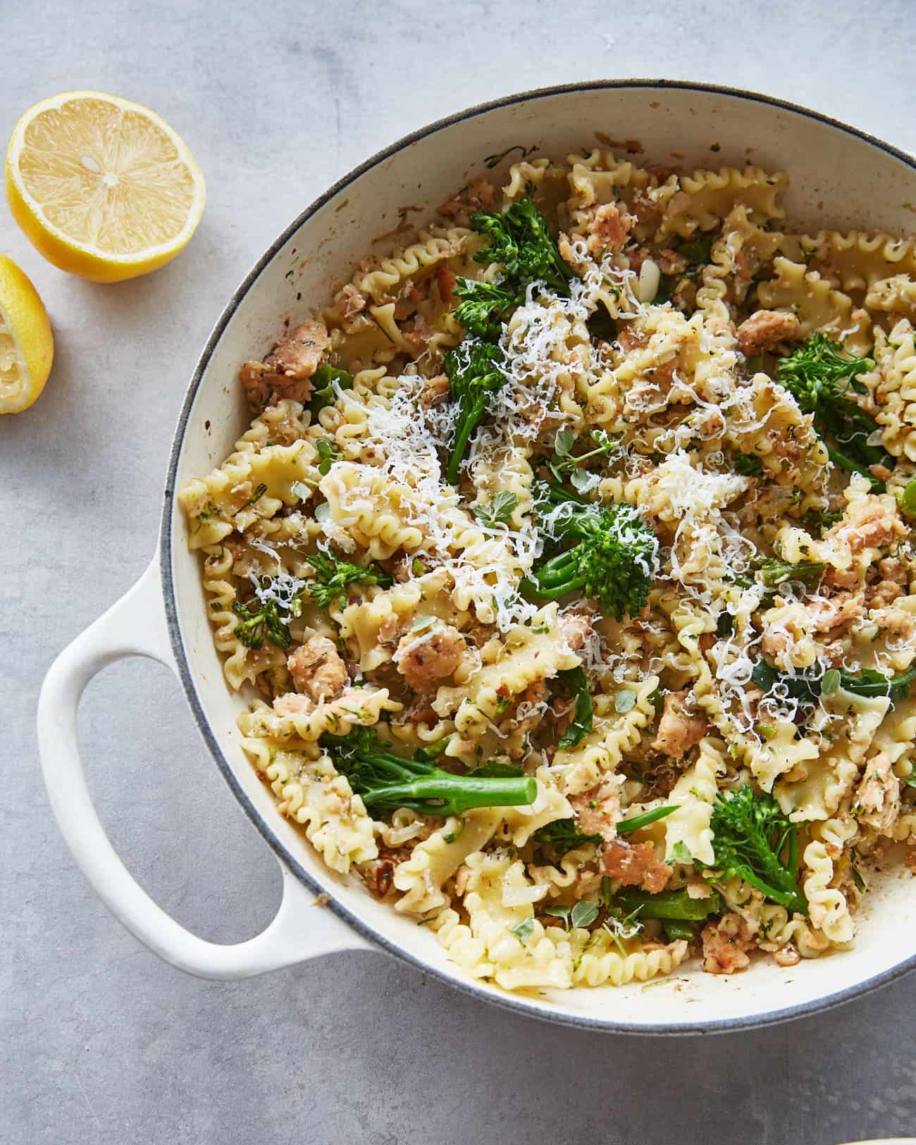 Sausage and store fennel pasta