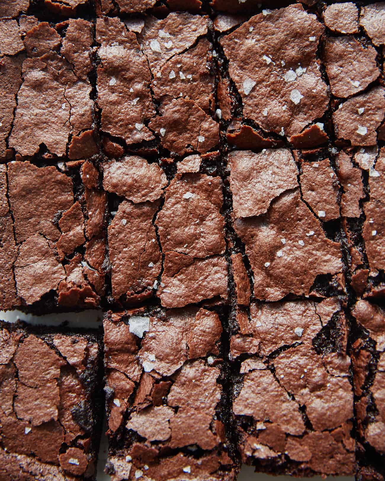 closeup of vegan sourdough brownies with aquafaba